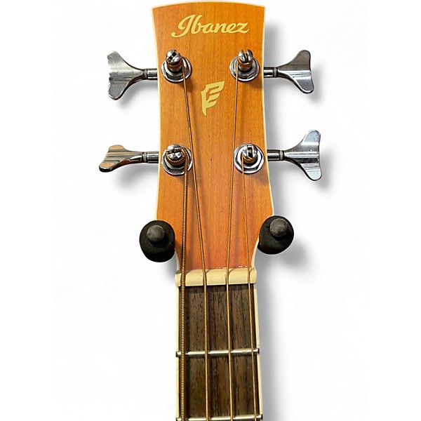 Used Ibanez PNB14E-OPN Worn Natural Acoustic Bass Guitar