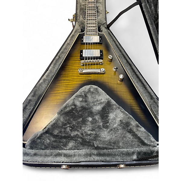 Used Epiphone PROPHECY FLYING V YELLOW TIGER EYE Solid Body Electric Guitar