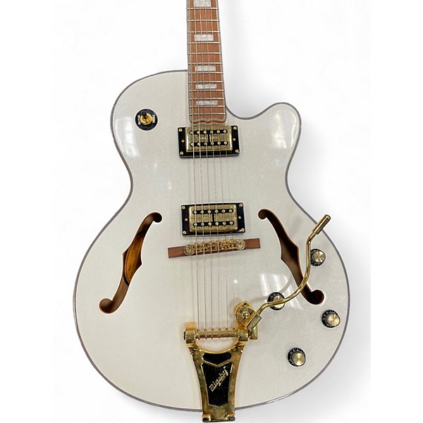 Used Epiphone Emperor Swingster Royale Pearl White Hollow Body Electric Guitar