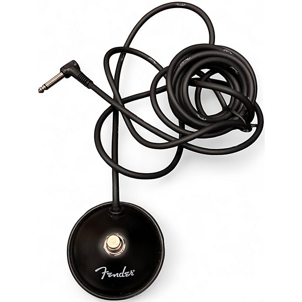 Used Fender 1-Button Footswitch for Mustang and Blues Junior Amps Black Pedal