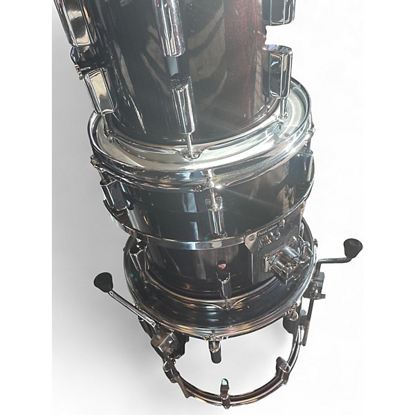 Used Stingray 5 Piece Fiberglass 5 Piece Purple Drum Kit