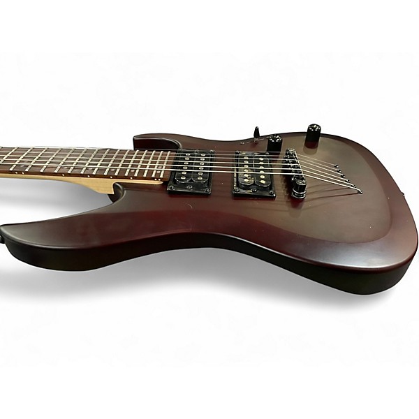Used Mitchell MM100 Mini Walnut Solid Body Electric Guitar