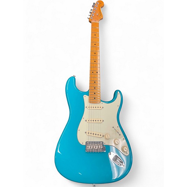 Used Fender American Professional II Stratocaster Miami Blue Solid Body Electric Guitar