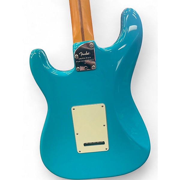 Used Fender American Professional II Stratocaster Miami Blue Solid Body Electric Guitar