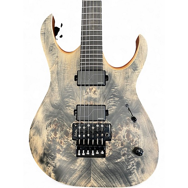 Used Mayoness Custom Burl Solid Body Electric Guitar