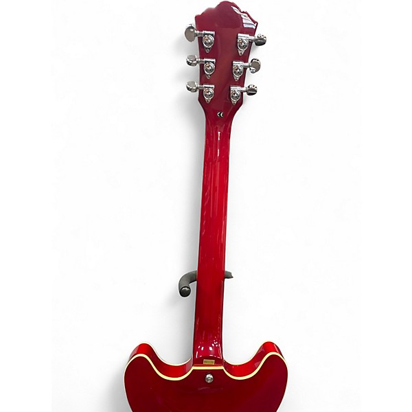 Used Washburn HB30 Candy Apple Red Hollow Body Electric Guitar