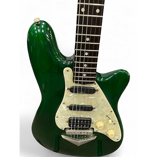 Used American Showster the icepick Trans Green Solid Body Electric Guitar