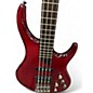 Used MTD Kingston Heir Crimson Red Trans Electric Bass Guitar