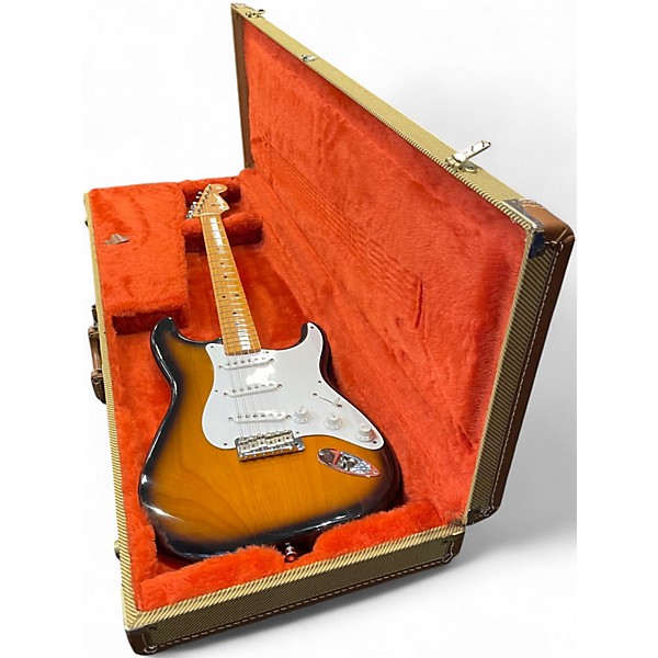 Used Fender 1993 AVRI 57 Reissue 2 Tone Sunburst Solid Body Electric Guitar