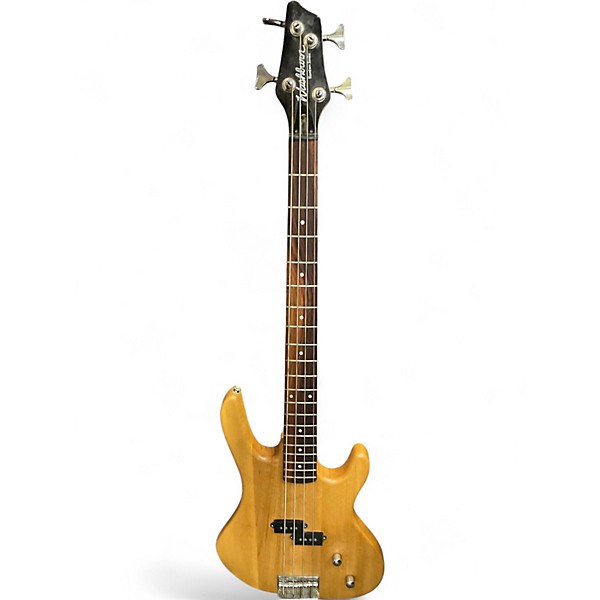 Used Washburn bantam series xb100 Natural Electric Bass Guitar