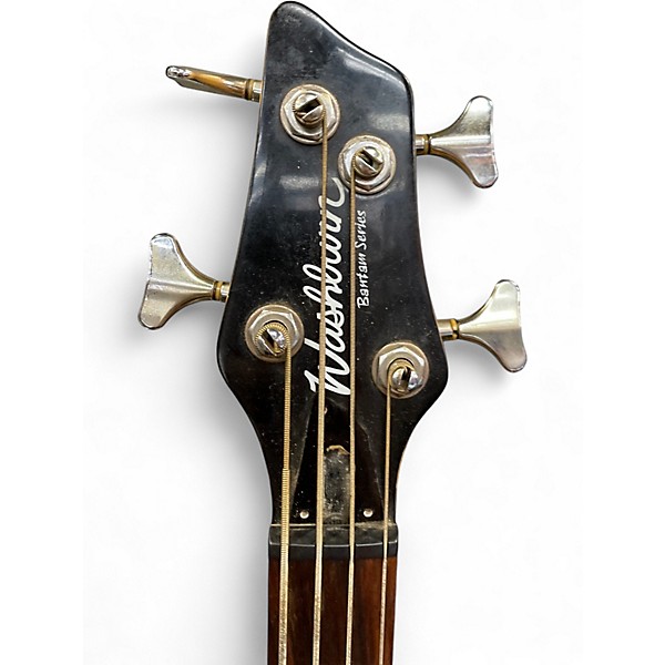Used Washburn bantam series xb100 Natural Electric Bass Guitar