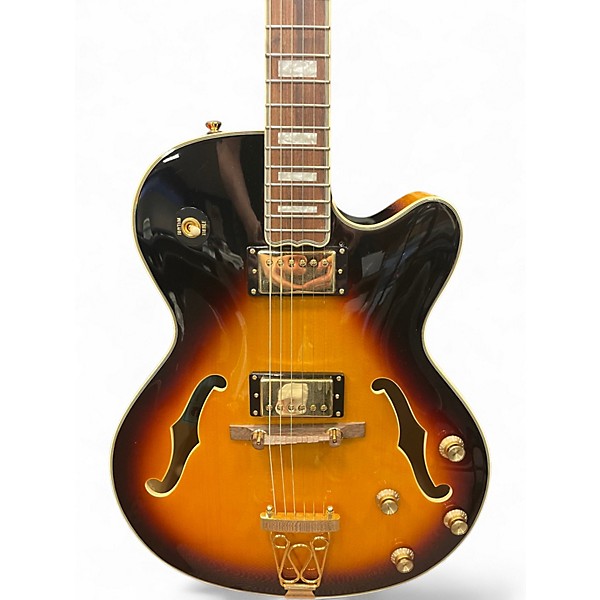 Used Epiphone Joe Pass Emperor II Vintage Sunburst Hollow Body Electric Guitar