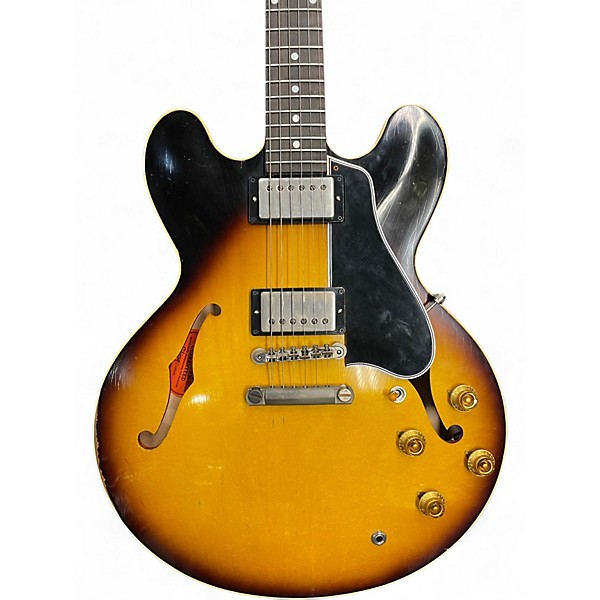 Used Gibson Custom Shop Murphy Lab 1958 ES-335 Heavy Aged Relic 1/130 Heavy Aged Relic Faded Tobacco Burst Hollow Body Ele...