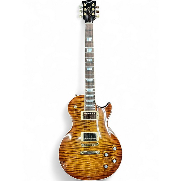 Used 2017 Gibson Les Paul Standard Premium Plus Double Bound 51/150 Tiger Burst Solid Body Electric Guitar