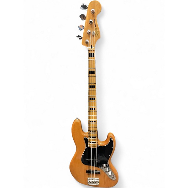 Used Squier Classic Vibe 70s Jazz Bass Natural Electric Bass Guitar