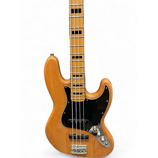 Used Squier Classic Vibe 70s Jazz Bass Natural Electric Bass Guitar