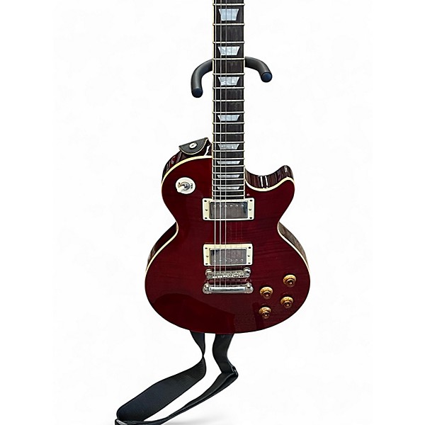 Used Epiphone Les Paul Standard Pro Crimson Red Trans Solid Body Electric Guitar