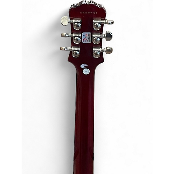 Used Epiphone Les Paul Standard Pro Crimson Red Trans Solid Body Electric Guitar
