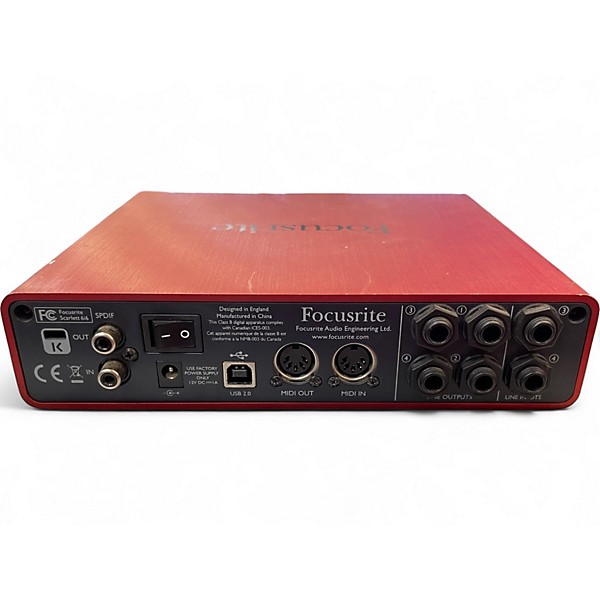 Used Focusrite Scarlett 6i6 Gen 1 Audio Interface