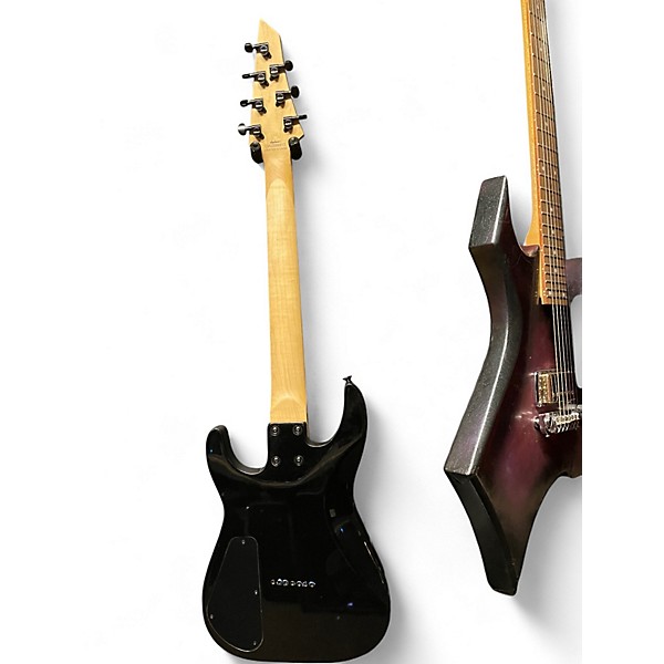 Used Jackson JS22Q-7 Dinky Transparent Black Burst Solid Body Electric Guitar
