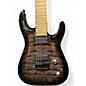 Used Jackson JS22Q-7 Dinky Transparent Black Burst Solid Body Electric Guitar