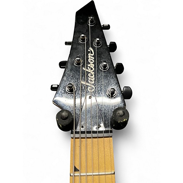 Used Jackson JS22Q-7 Dinky Transparent Black Burst Solid Body Electric Guitar