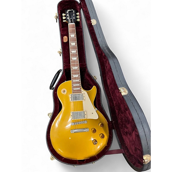 Used Gibson LPR7 1957 Les Paul Reissue Gold Top Solid Body Electric Guitar