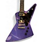 Used 2024 Epiphone Explorer Purple Sparkle Solid Body Electric Guitar