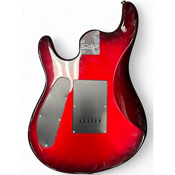 Used OLP John Petrucci Signature Crimson Red Burst Solid Body Electric Guitar
