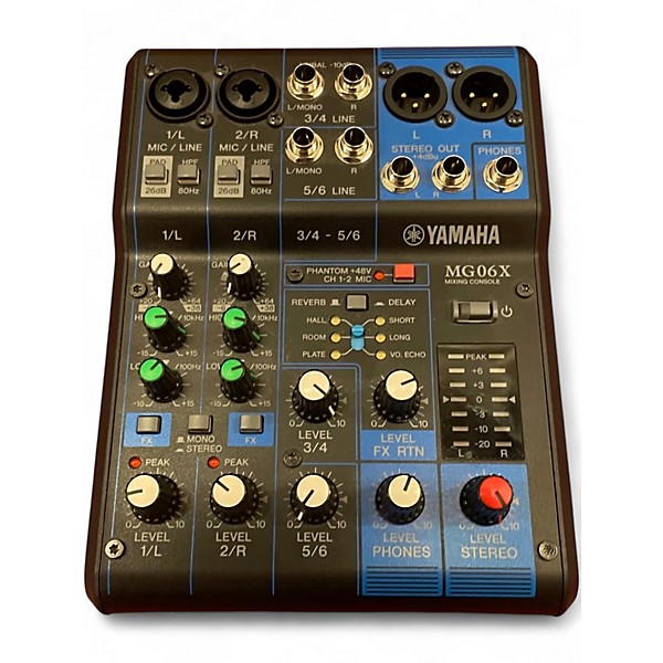 Used Yamaha MG06X Unpowered Mixer