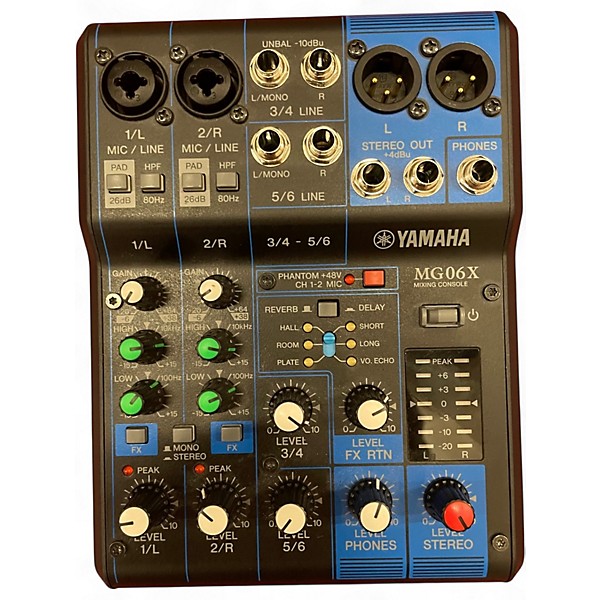 Used Yamaha MG06X Unpowered Mixer