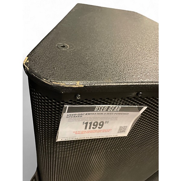 Used QSC KW153 15in 3-Way Powered Speaker