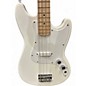 Used Squier Bronco White Electric Bass Guitar