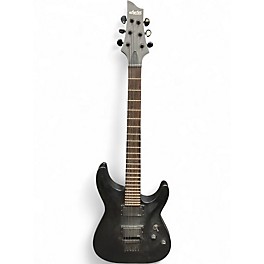 Used Schecter Guitar Research C1 Platinum BLACKOUT Flat Black Solid Body Electric Guitar