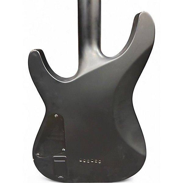 Used Schecter Guitar Research C1 Platinum BLACKOUT Flat Black Solid Body Electric Guitar