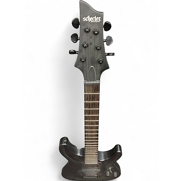 Used Schecter Guitar Research C1 Platinum BLACKOUT Flat Black Solid Body Electric Guitar
