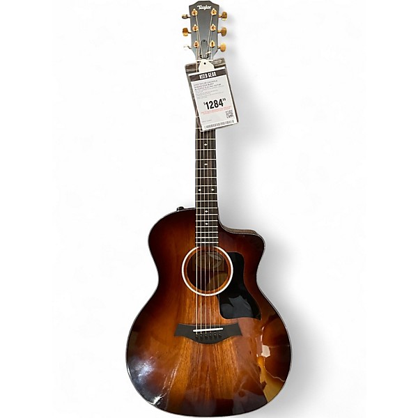 Used Taylor 224CEKDLX SHADED EDGE BURST Acoustic Electric Guitar