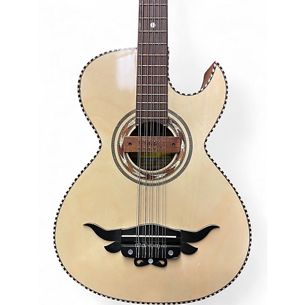 Used Don Pedro BAJO QUINTO Natural 12 String Acoustic Electric Guitar