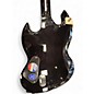 Used Ltd  VIPER-1000 DELUXE BLACK FLAME Solid Body Electric Guitar