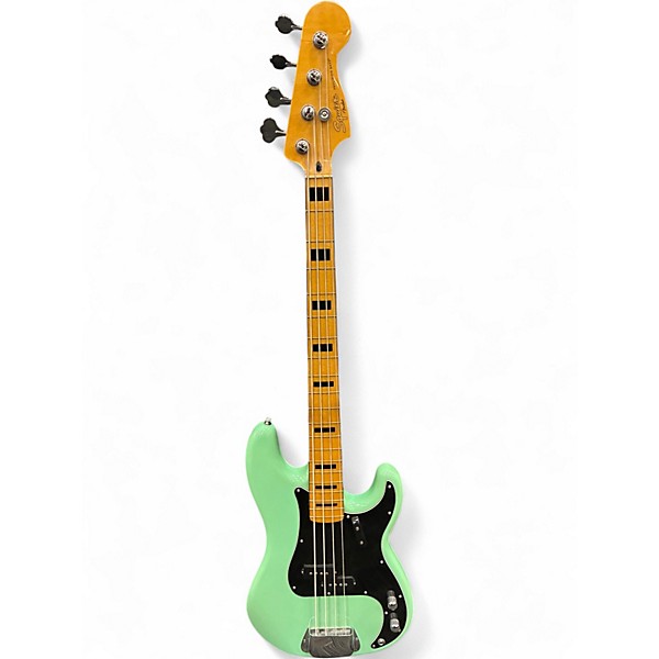 Used Squier Classic Vibe 1970S Precision Bass Surf Green Electric Bass Guitar