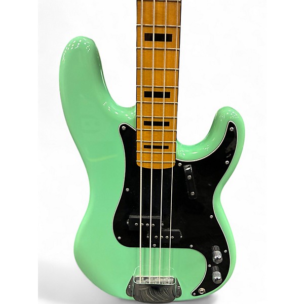 Used Squier Classic Vibe 1970S Precision Bass Surf Green Electric Bass Guitar