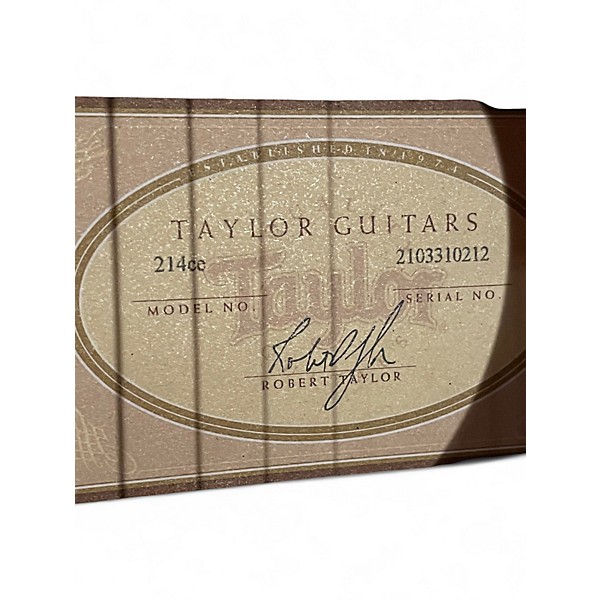 Used Taylor 214CE NATURAL Acoustic Guitar