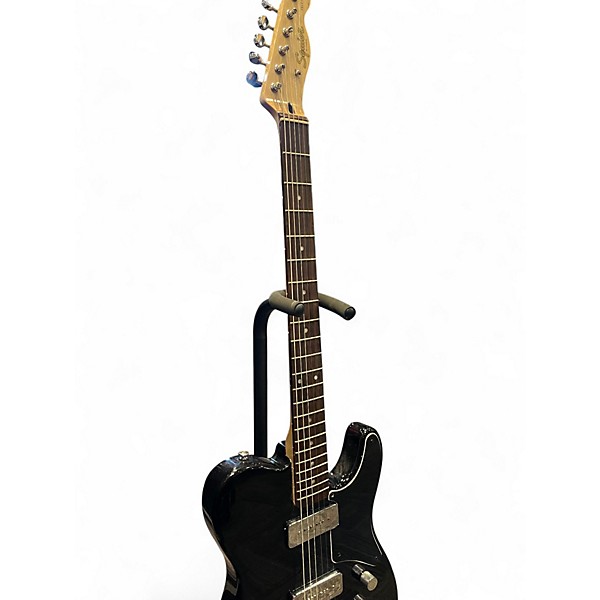 Used Squier Paranormal Baritone Cabronita Telecaster Black Solid Body Electric Guitar