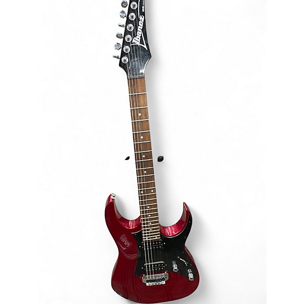 Used Ibanez RG120 Candy Apple Red Solid Body Electric Guitar