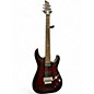 Used Schecter Guitar Research C1 Platinum FR S Satin Crimson Red Burst Solid Body Electric Guitar thumbnail