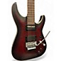 Used Schecter Guitar Research C1 Platinum FR S Satin Crimson Red Burst Solid Body Electric Guitar