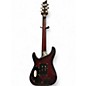 Used Schecter Guitar Research C1 Platinum FR S Satin Crimson Red Burst Solid Body Electric Guitar