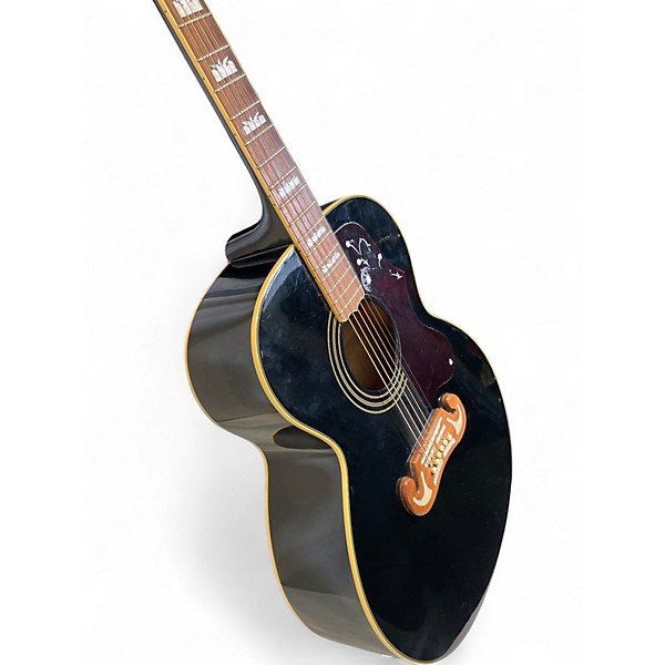 Used Epiphone EJ200 Black Acoustic Guitar