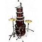 Used PDP by DW 5 Piece ENCORE 5 RED SPARKLE Drum Kit thumbnail