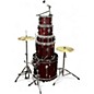 Used PDP by DW 5 Piece ENCORE 5 RED SPARKLE Drum Kit